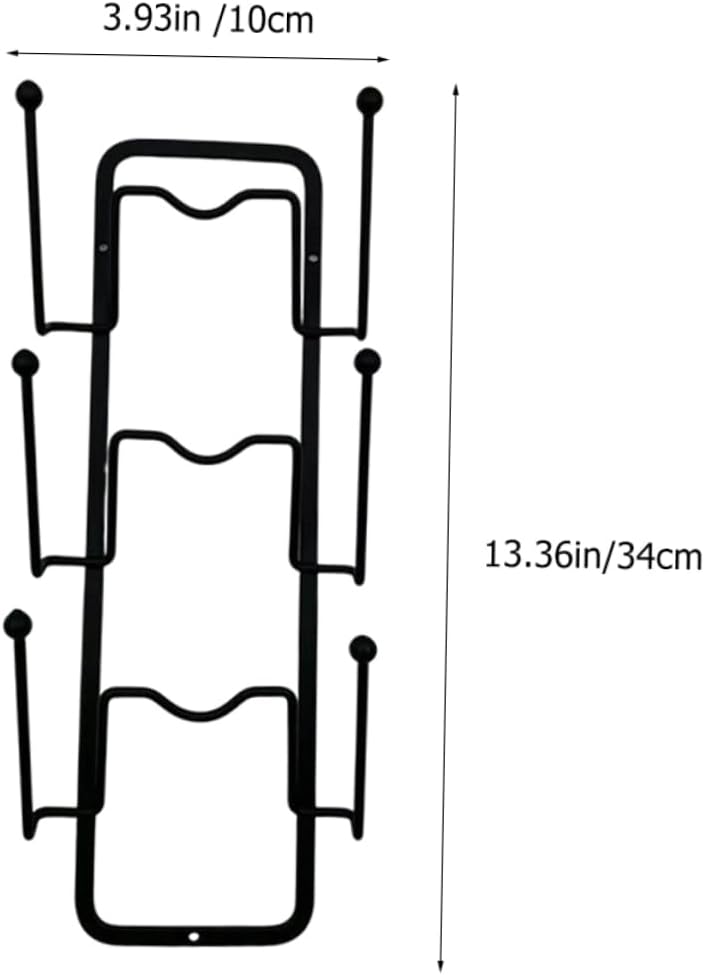Cabilock 2pcs Punch Pot Lid Organizer Rack Kitchen Wall-mounted Storage for Pots and Pans Decorative and Space-saving Holder Multifunctional Design