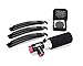 CO2 Inflator Flat Tire Repair Kit by BC Bicycle Company - Six Self-Adhesive Patches and Set of Three Bike Tire Levers - Must Have Tools for Most Inner Tube Puncture Repairs.