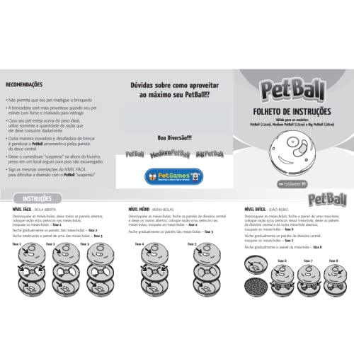 Comedouro Brinquedo Pet Ball Pet Games para Cães