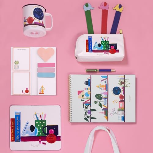 Kate Spade Lot de 7 blocs-notes adhésifs Charmed Library 75 feuilles