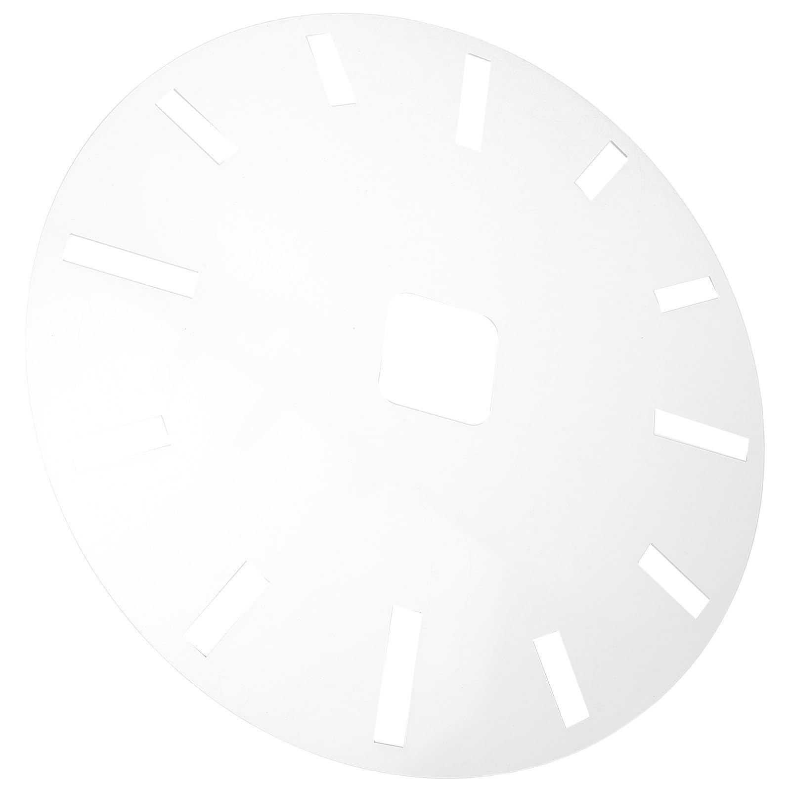 Inserto de reloj de acrílico transparente para manualidades y decoración del hogar jojofuny