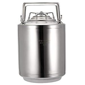 Sorand Biervat, 10 l roestvrij stalen biervat, mini-huishoudbiervat, drankvat, Home Beer Brewing Tools met dubbele greep, voor koffie/bier/thuisbrewing/cola, corrosiebestendig