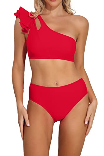 Amazon.com: Byoauo Women's High Waisted Bikini Set Floral High Cut