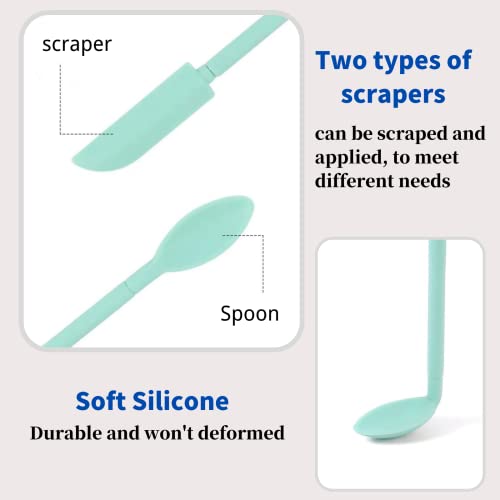 8Pcs Mini Silicone Telescopic Spatula Set Makeup Spatula Small Spatula Adjustable Mini Spatula For Cosmetics Jar Spatula Tiny Silicone Spoon Spatula For Kitchen And Beauty #TOP4