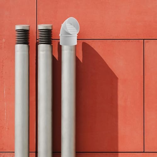 Zerodeko Windproof PVC Exhaust Vent Cover for Exterior Wall Ventilation and Kitchen Range Hood, Easy Installation with Sleek Minimalist Design, Sturdy Outdoor Wall Vent Cap for Efficient — view 8