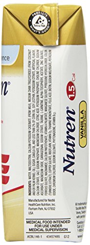 Nutren 1.5 High Calorie, Unflavored Liquid Nutrition, 8.45 Ounce (Pack of 24)