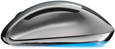 Microsoft 2.4GHz Wireless BlueTrack Technology Laser Explorer Mouse with 30-Foot Range and Easy Battery Recharging Base (5AA-00001).
