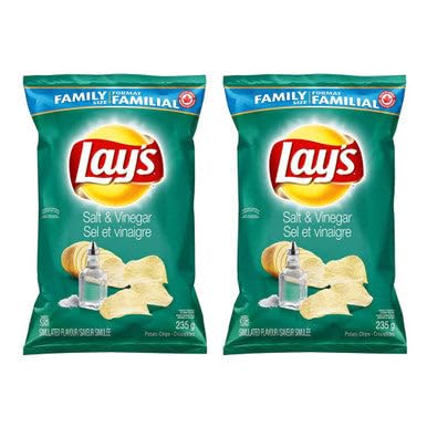 Miniatura 4 de Lay's Papas fritas, sal y vinagre 8.29 oz8.3 onzas, paquete de 2 importado de Canadá