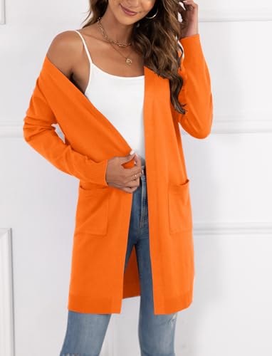 Image of VIISHOW Women's Classic Cardigans Long Sleeve Open Front Casual Knit Cardigan Sweaters Coat Soft Outwear