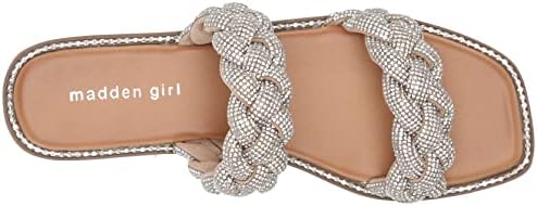 Madden Girl Women's Park Flat Sandal, Silver Multi, 8 | Image 4