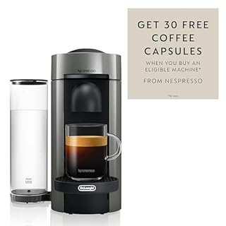 Nespresso Vertuo Plus Single Serve Coffee and Espresso Machine by De'Longhi, Grey