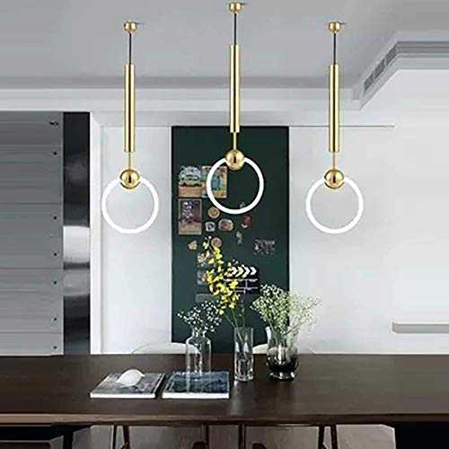 Plafonnier Fluorescent LED pour cuisine moderne et luminaire de plafond doré - 8