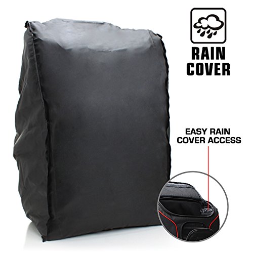 Usa Gear Dslr Camera Backpack Case - 15.6 Inch Laptop Compartment, Padded Custom Dividers, Tripod Holder, Rain Cover, Long-Lasting Durability And Storage Pockets - Compatible With Many Dslrs (Red) #TOP7