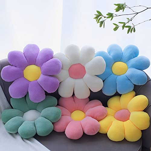 Image of Tickles Polyester 19.6 inch Flower Floor Pillow Cushion Seating Pad Sunflower Chair Cushion Throw Pillow For Comfort Home Decoration (Size: 48 Cm; Color: May-Vary), Brown