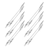 SHINEOFI Pinzas de Cocodrilo Doble Cabeza Metálicas 12 Unidades 4 y 5 Porta Notas y Clips para Fotos Soporte para Tarjetas Adecuado Decoración Bodas y Organización en Hogar y Oficina