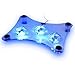 immagine 4ThreeH Basi di raffreddamento Ventilatore portatile con le luci blu del LED per computer portatile da 14 pollici H-UF01