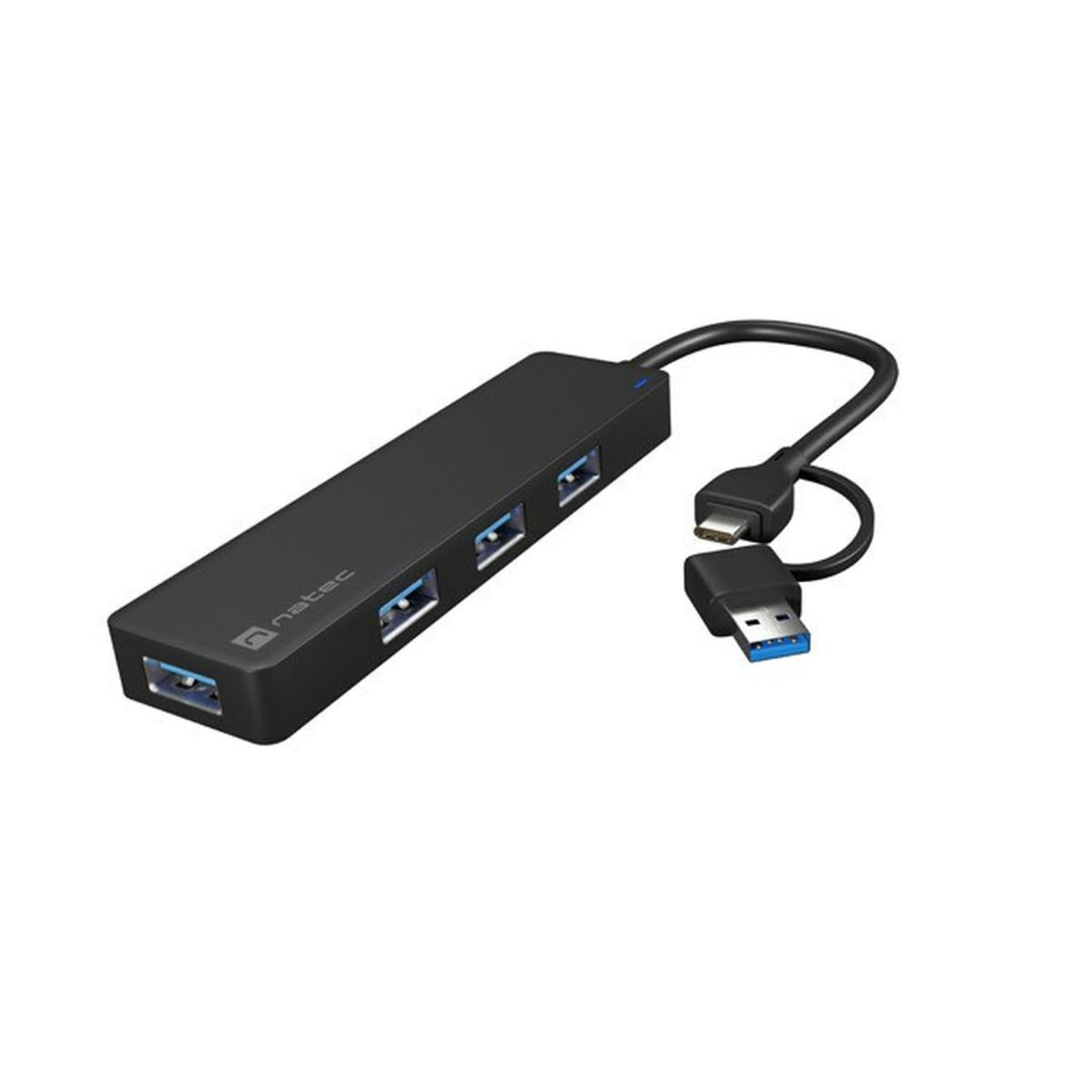 NatecMAYFLY USB-C 3.0 HUB 4 PORTS + USB-A ADAPTER