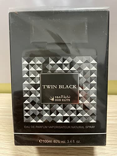 Oud Elite Twin Black for Men EDP - 100 ML (3.4 oz) I Men's Perfume I Cranberry, blueberry and blackberry I Fruity Scent I Great Gift I