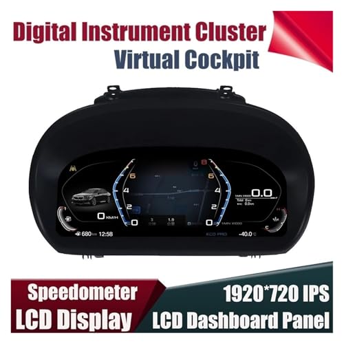Odómetro LCD digital CarPlay compatible con BMW Serie 1 E81 E82 E87 E88 panel de instrumentos 2