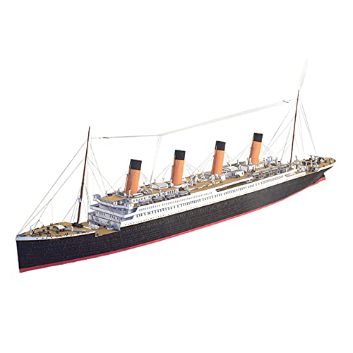 Image of British Titanic Ship DIY Puzzle Assemble Paper Model Kit Desktop Decoration
