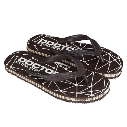 DOCTOR EXTRA SOFT Men's Hawaii Slipper- Orthopaedic and Diabetic Comfort Ortho Care, Bathroom Rubber Flip-Flops and House Slipper for Gent’s and boy’s