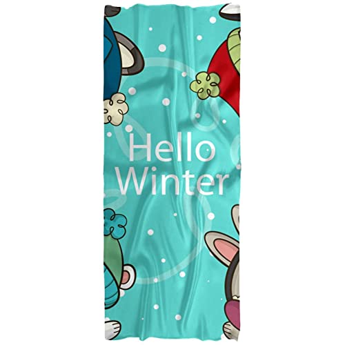 Châle d'hiver multicolore pour femme idéal en voyage et au bureau