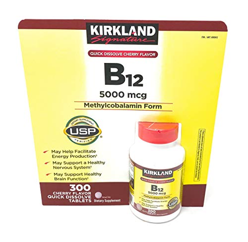 Kirkland Signature Expect More Quick Dissolve B-12 5000 mcg, 300 Tablets