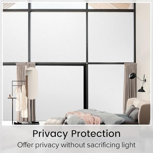 Película de privacidad para ventana rabbitgoo 17.5 x 78.7 pulg miniatura 3
