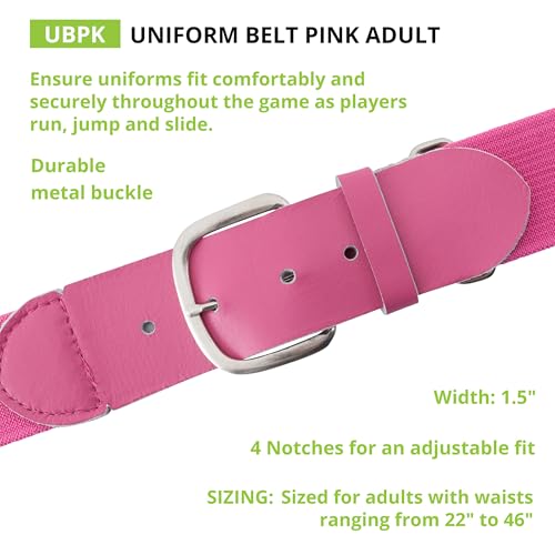 Image of Champion Sports Baseball & Softball Belt - Stretch Fit Uniform Belt for Youth & Adult Players, Multiple Colors