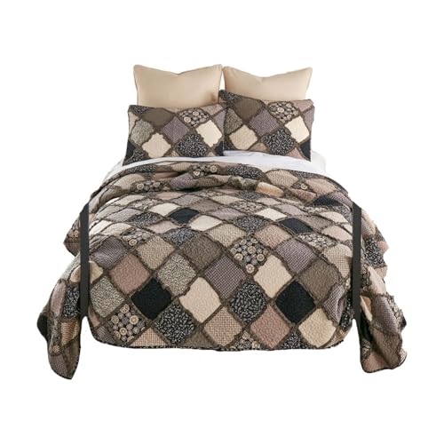 HomeStock Artisanal Attic King Bedroom Set - Handcrafted Rustic Design