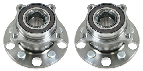 Image of TRQ Rear Left and Right Wheel Bearing & Hub Assembly Set 2 Piece for 2006 Lexus GS300 07-11 GS350 07-11 GS450h 08-11 GS460 16-20 GS F 08-14 is F 15-22 RC F 06-13 IS250 06-13 IS350