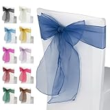 Rubans en organza : la housse de chaise en organza est disponible en largeur de 17 cm et 280 cm de longueur.