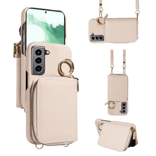 Coque Samsung S22 Plus 5G avec fermeture éclair et support intégral antichoc
