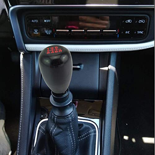 Ilovo Manual Racing Jdm Type-R 6 Speed Manual Gear Shift Knobs Replacement Fit For Universal Most Of Vehicle(Black) #TOP6