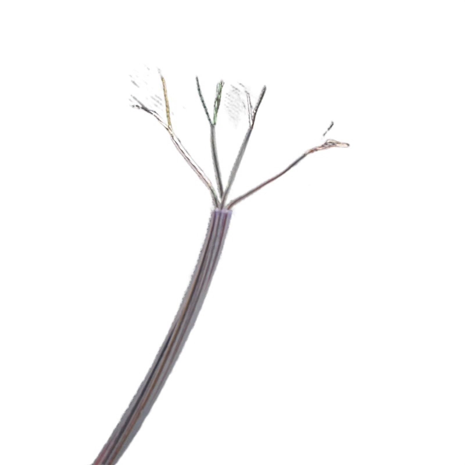 Cable Flexible Chandelier Electrical Wire, Transparent 4 * 0.14mm/4X26AWG Electric Cable, Pendant Light Power Cord for Lighting Lamps Extension Connector (Color : Transparent, Size : 20m)