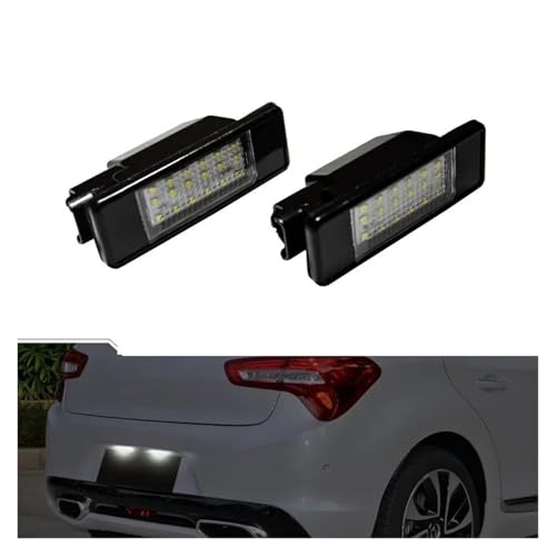 Luz de matrícula LED para Peugeot evita bombillas fundidas y calor 4