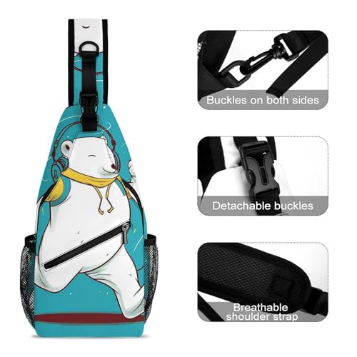 Mochila tipo bandolera deportiva para hiking y uso casual miniatura 3