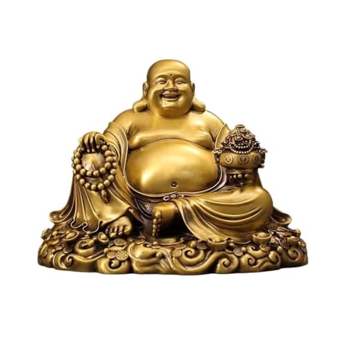 Statue de Bouddha autel de culte et méditation à la maison en cuivre