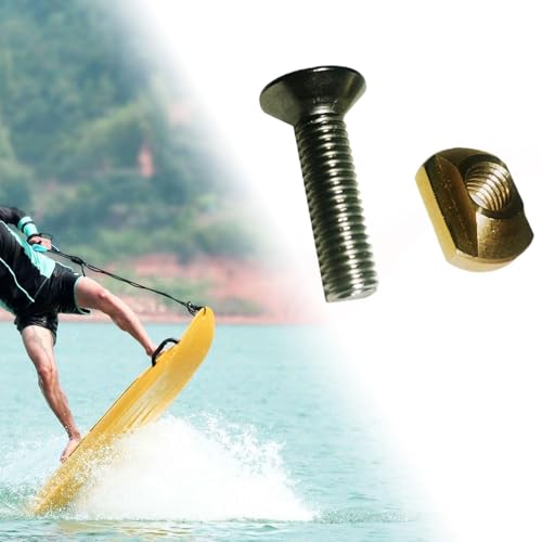 Milageto M8 Hydrofoil T Nut and Screw Accessories Parts Portable Brass Mounting Hardware Kit Supplies for Water Sports Hydrofoil Track - Thumbnail 2
