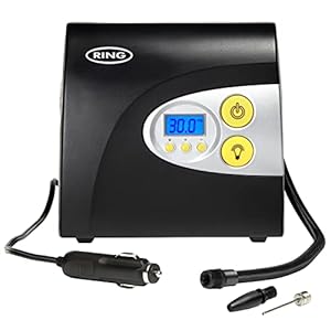 Ring Automotive RAC601 Digital Tyre Inflator with Auto Stop and LED Light For cars, motorbikes, inflatables and more