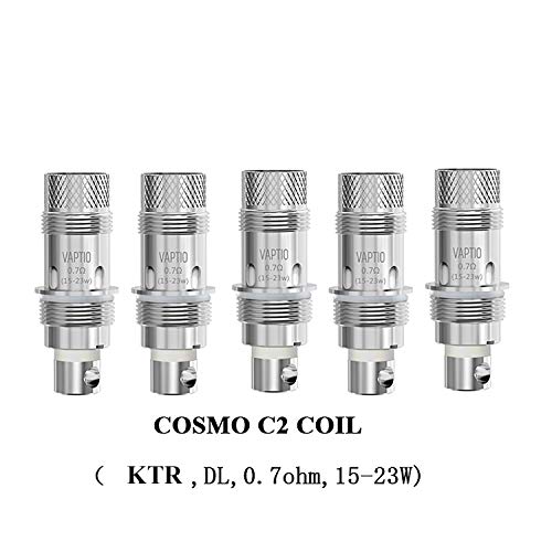 Verdampfer 5PZ original Vaptio COSMO COIL C2 Passend für COSMO/TYRO/TYRO NANO/COSMO PLUS-Kit 0,7 Ohm Widerstand (DL… – Bild 3
