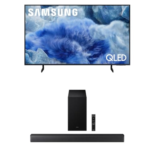 Samsung 43-Inch Class QLED Q8F 4K UHD Smart TV (2025 Model) Q4 AI Processor, 100% Color Volume + Samsung B-Series Soundbar HW-B630F 3.1 ch DTS Virtual:X Soundbar with Subwoofer (2025 Model)