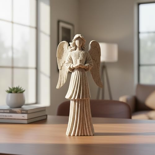 Estatua de Ángel de Resina 23 cm Hebids Decoración miniatura 6