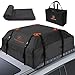 Produktbild F Fellie Cover Faltbare Dachbox Auto Dachtasche 443L Auto Dachkoffer Gepäckbox Wasserdicht Tragbar Dachboxen Dachgepäckträger Tasche für Reisen und Gepäcktransport, 15.6 Kubikfuß, Schwarz