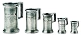 Visiodirect Jeu de 5 Mesure 20, 10, 5, 2, 1 cl en étain