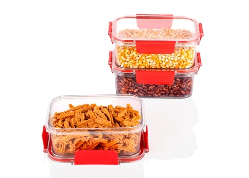 Image of RITU Plastic Storage Box 1600ml |Fridge Organizer Container with Airtight Lid for Food, Vegetables, Fruits, Fish, and Eggs | Durable, Transparent, BPA -Free for Kitchen and Home Storage