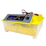RALIRA 48 Incubadora de Huevos Giro automático Huevo Control de Temperatura Digital Máquina de escotilla de incubación en alimentación de Animales de Granja para Pollitos, Patos, Gansos,