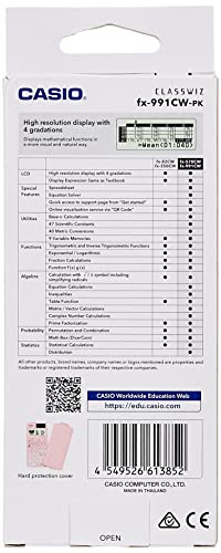 Casio ClassWiz Standard Scientific Calculators FX-991CW-PK-W-DT - Image 2