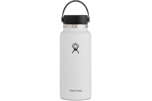 Hydro Flask Wide Mouth Water Bottle with Flex Cap and Double-Wall Vacuum...