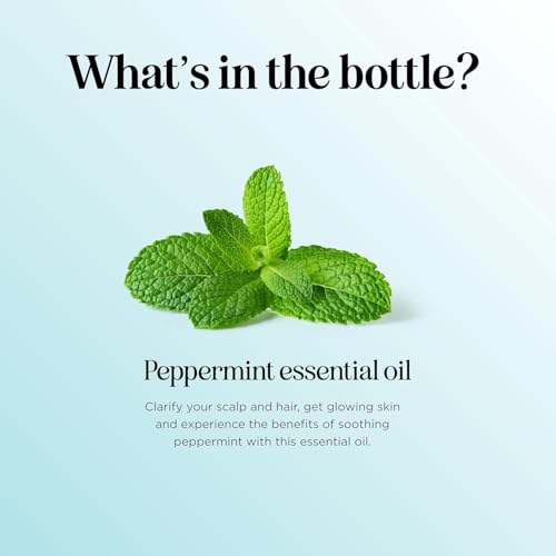 Image of Peppermint Essential Oil for Diffuser Aromatherapy - 100% Pure Peppermint Oil for Hair Skin and Nails Plus Undiluted Refreshing Aromatherapy Essential Oil for Diffusers Baths and Topical Uses 4oz